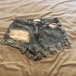 High Waisted Jean Shorts